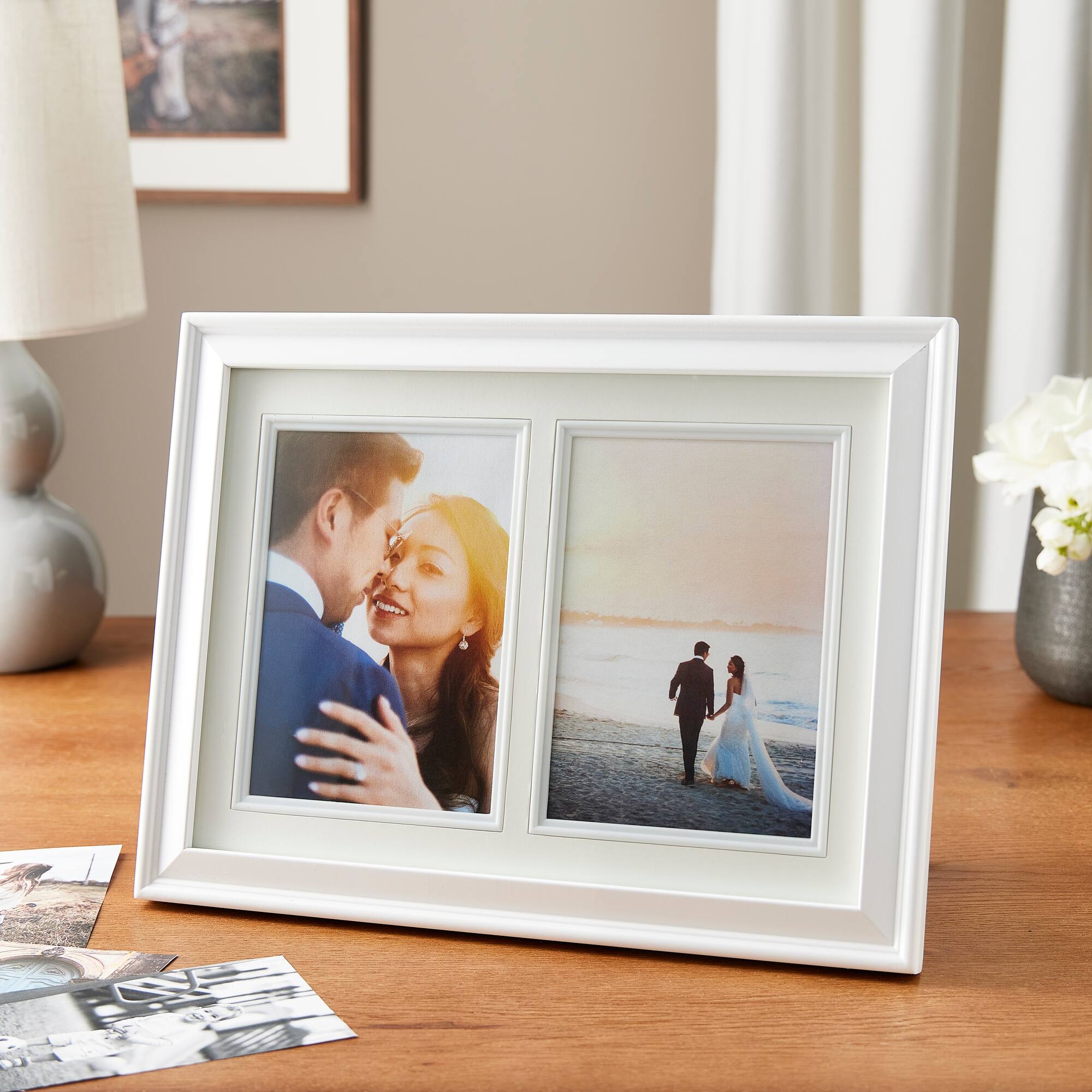 Expressions™ 2 Opening 5" x 7" White Collage Frame by Studio Décor®